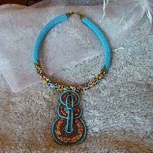 Authentic Indian Beaded Necklace